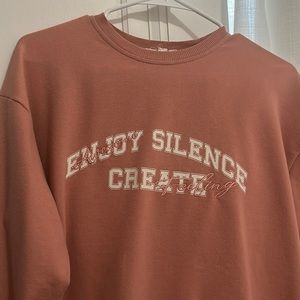 Track suit, matching peachy-pink set